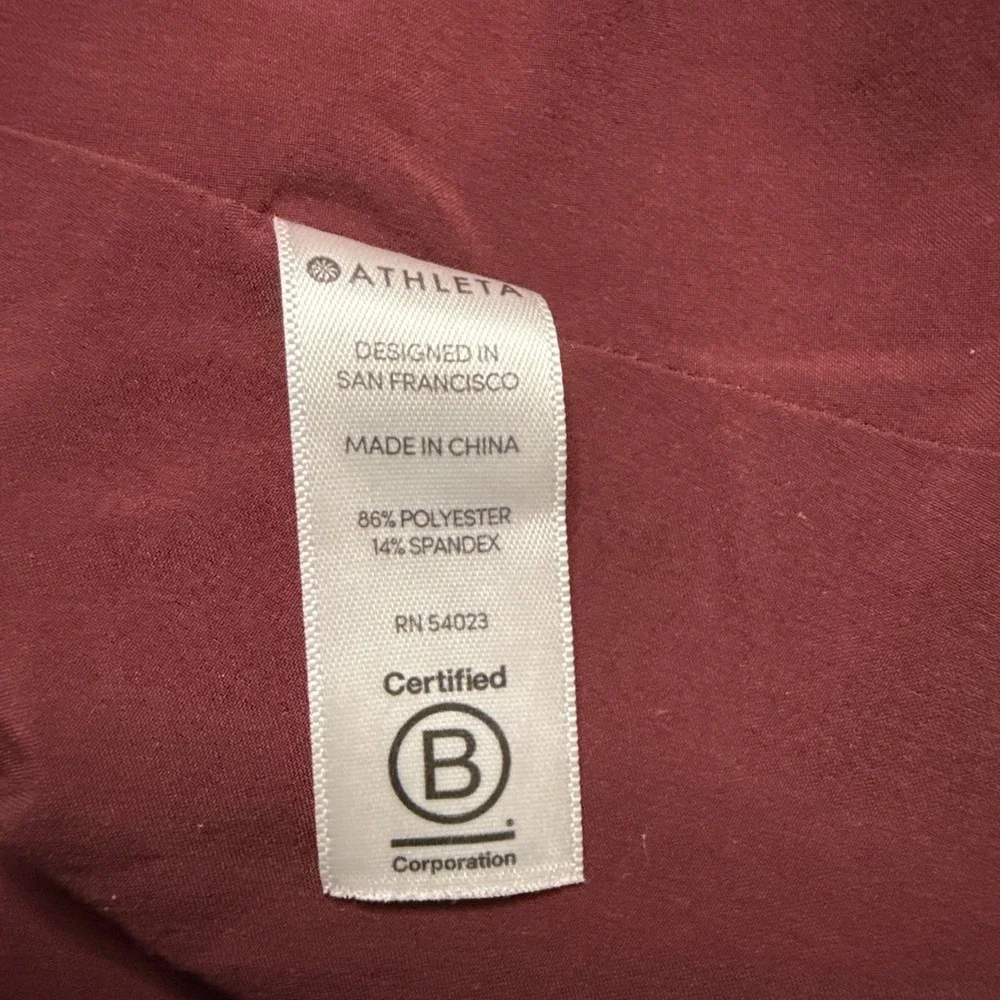 Athleta Women's‎ XS Brookfield Dress Sleeveless Burgundy Tennis Golf Pickleball